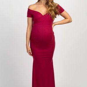 PINK BLUSH Maternity Gown Small NWT